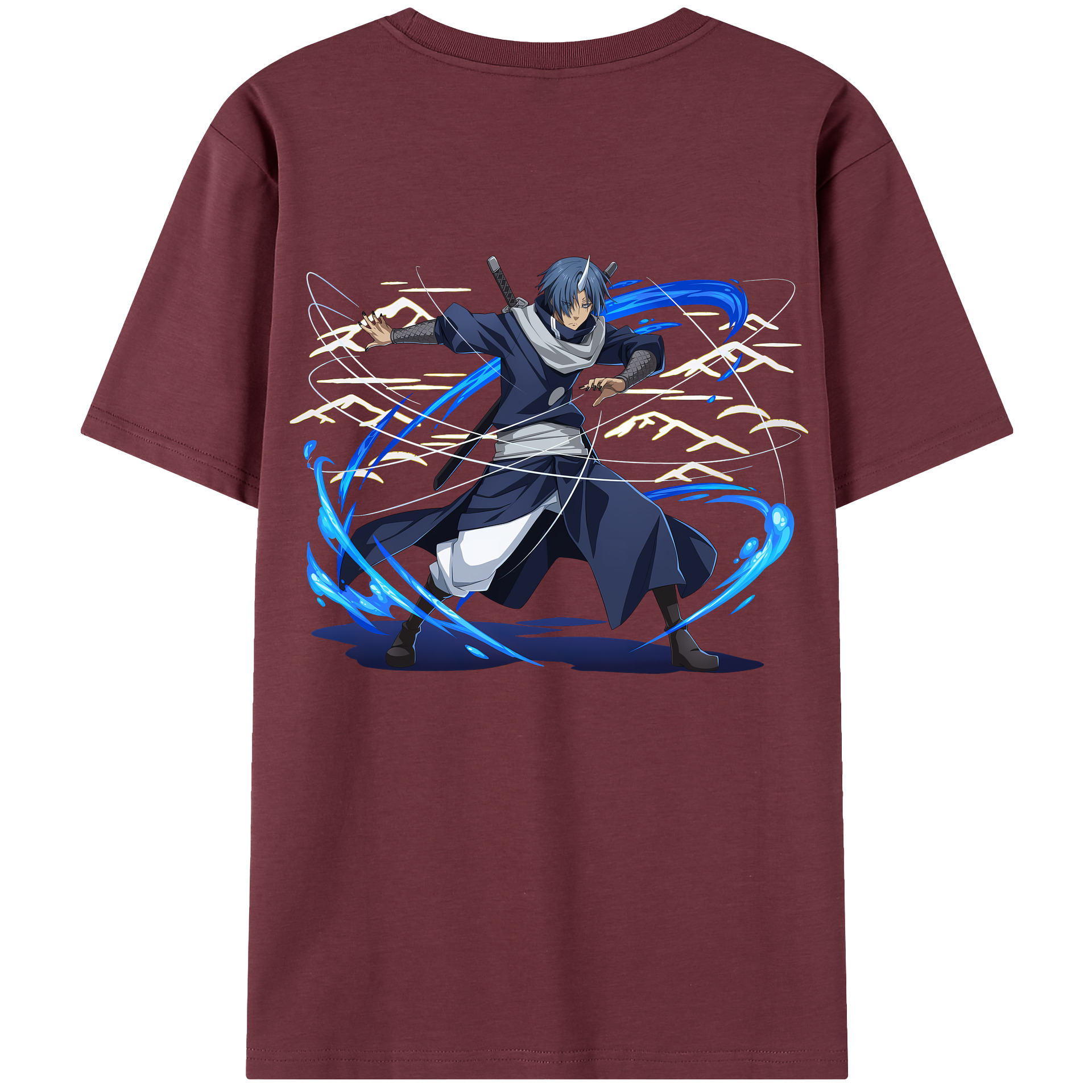 （画像用） 転スラ Regarding Reincarnated to Slime 綿100％半袖Tシャツ（背面プリント）